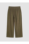 Vizyon New Season Elastic Waist Wide Leg Women's Trousers - 7