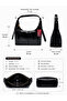 Women's Baguette Shoulder Bag with Adjustable Strap - 5