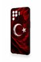 Oppo Reno 5 Lite Compatible Wolf Turkish Flag Patterned Silicone Case - 3
