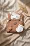 Teddy Sage Baby Boy Gofre Salopet and Teddy Bear Bodysuit 2-Piece Set with Socks as a Gift - Cotton Brown - 6