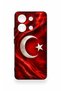 Redmi Note 13 4g Compatible Turkish Flag Patterned Silicone Case - 4