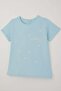 Girl's T-Shirt with Embossed White Heart and Text Print, Ages 10-16, Light Blue - 3