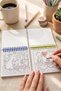 Teddy Bear Vol1 & Vol2 - 10X10 cm Mini Coloring Book, 2 Pieces, for Children and Adults - 4