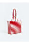 Lcw Accessories Red Striped Women's Beach Bag from Cc Collection - 2