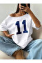 Women's 11 Printed Seamless Collar Low Shoulder T-Shirt