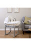 Dimple Grey Wicker Moses Basket