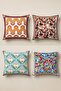 Colorful Bohemian Patterns Patterned Set of 4 Throw Pillow Covers - 3