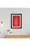 Alayra Arsenal Club Song Poster Framed Painting with Black Frame (12 inches x 9inches) | | Ready for - 2