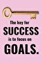 Alayra The Key for Success is Focus on Goals Life Changing Printed Quotes wall Posters for Home