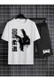 Judo Printed 100% Cotton Crewneck Children's T-Shirt-Shorts Two-Piece Set