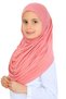 Girl's Ready-Made Headscarf Practical Combed Cotton Shawl Islamic Clothing - 2
