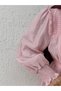 Aypare Voile Dress with Gathered Chest and Sleeves-Pa9887 Pink - 3