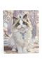 5D Diamond Stone Embroidery Kit Painting 21X25 cm Crowned Cat Pattern Diamond Painting
