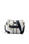 White - Navy Blue Plaid Women's Crossbody Bag Sp1110 - 5