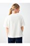 Off-White 100% Cotton Sailing Print Detailed T-Shirt - 5