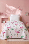 غطاء سرير مبطن فردي من فلامينجو مقاس 155 × 230 سم