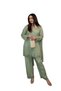 Green Faux Georgette Kameez Salwar & Dupatta Set - HRT1782 | Green-Size:M-38-Inches