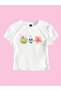 Women's Summer Enjoyment Printed Crew Neck Tight Crop Tshirt - 2