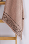 Set of 2 Leopard Patterned Cotton Towels |   70X140 Bath Towel - 50X90 Face Towel |   Soft Textured, High Water Absorption - 4