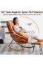 Rocking Chair with Padded Cushion,Modern Rocker Recliner Chair,Fabric Rocking Swing Chair,Comfortable Relax Lounge Chair Lazy Sofa Chair for Lounge Living Room Bedroom Patio Garden - 7