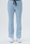 Lycra Bell-Bottom Baby Blue Trousers - 3