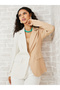Colorblock Longline Blazer with Flap Detail - 3