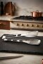23 cm Silver Kitchen Tongs - 304 Steel Steak Barbecue and Grilling Tongs - 2
