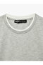 Regular Fit Short Sleeve Cotton Color Contrast Crew Neck T-Shirt - 7