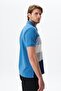 Ar-Ma Men's Polo Collar T-Shirt Without Print Basic Regular Fit Double Collar Combed Cotton Pique Y29374355002 Blue-M - 4