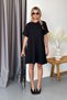 Women's Crew Neck Short Sleeve Basic Dress Black - Ms0001679 - 4