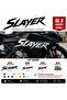 Slayer Motorcycle Fairing Sticker Set |   Yan Grenaj Writing |   3 Gifts Included