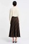 Women's Maxi Skirt Plaid Pattern Satin Woven Fish Cut Unlined Daily Casual Comfortable Modern Stylish - 5