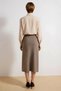 Women's Sarong Cut Midi Skirt Wrap Detailed Plaid Woven Fabric Daily Casual Modern Stylish Comfortable - 5