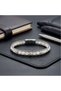 Steel Rope and Moonstone Natural Stone Bracelet - 21 cm - 4
