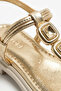 Women's Gold Accessory-Detail Ankle-Strap Orthopedic Sole Daily Women's Sandals - 5