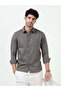 Premium Grey Cotton Linen Solid Full Sleeve Shirt