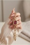 Pinterest Women's Steel Watch Gold Color & Burgundy Dial Square Case Vintage Old Money Luxury Elegant Stylish Women's Wristwatch |   Limited Edition 2026 - 2