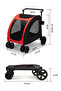 عربة حيوانات أليفة كبيرة الحجم مع نوافذ قابلة للتنفس للنزهات الخارجية - 8