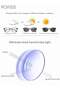 Blue Light Blocking Sunglasses Anti UV Glare Blue Light Filter Computer Glasses Round Color Changing Eyewear for Men Women Black Gold - 3