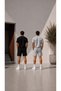 Men's Shorts, Black Shorts, Gray Shorts, 2 Thread Count, Plus Size, Sports Shorts, Oversize, Lace-Up, Casual Shorts - 3