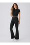 Women's Spanish Flare Leggings Set Short Sleeve Crop Blouse Stretchy 2 Piece Set - 3