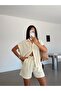 Linen Shorts Set - Yellow - 2