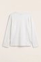 Women's Long Sleeve T-Shirt Sweet Grid Printed White – Stretchy Fabric, Comfortable Fit, Crew Neck - 2