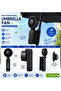 Portable High-Speed Folding Cooling Fan, Rechargeable Handheld with Digital Battery Display, 3 Speed Adjustable Mini Fan - 2