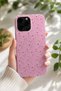 iPhone 15 Pro Max Compatible Launch Silicone Tiny Flower Pattern Shock Absorbing Case Pink