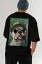 For Dog Lovers 67 Back Dog Printed Black Oversize T-Shirt 100% Cotton Unisex Dog Lover Premium Design - 7
