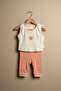 Fruit Embroidered Summer Baby Girl 2-Piece Set