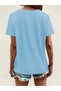 Women's Figure and Butterfly Printed T-Shirt Oversize Casual - 5