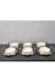 6-Piece Round Porcelain Presentation Bowl & Breakfast, Snack, Dessert, & Special Laser-Cut Bowl Set