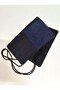 Black Navy Blue Patchwork Denim Roll-Up Pen Holder - 6